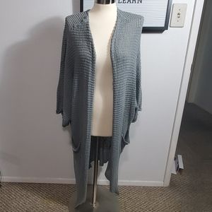 Caslon over sized cardigan gray
